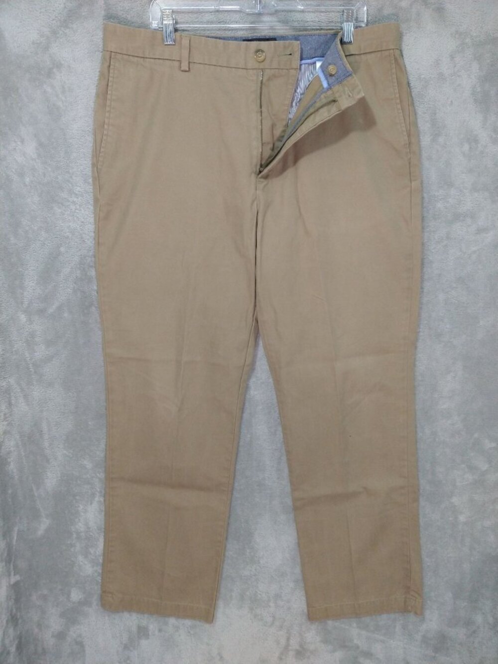 Banana Republic Pants Mens 38x32 Beige Chino Emerson Flat Front Straight Leg